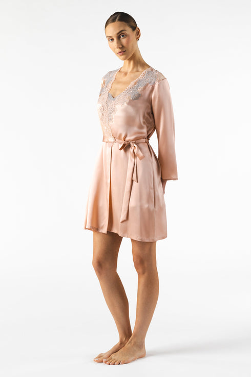 NK Imode Mireille Twilight Short Silk Robe